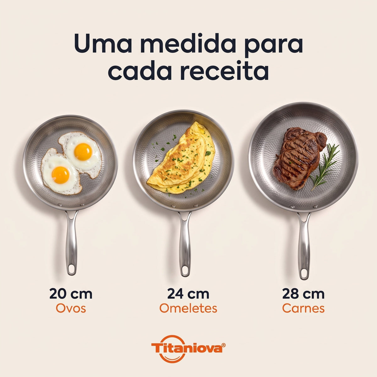 Qué tamaño de sartén elegir: ¿26, 28 o 30 cm?